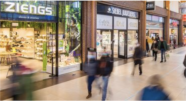 Shopping center Polderplein, in the Netherlands